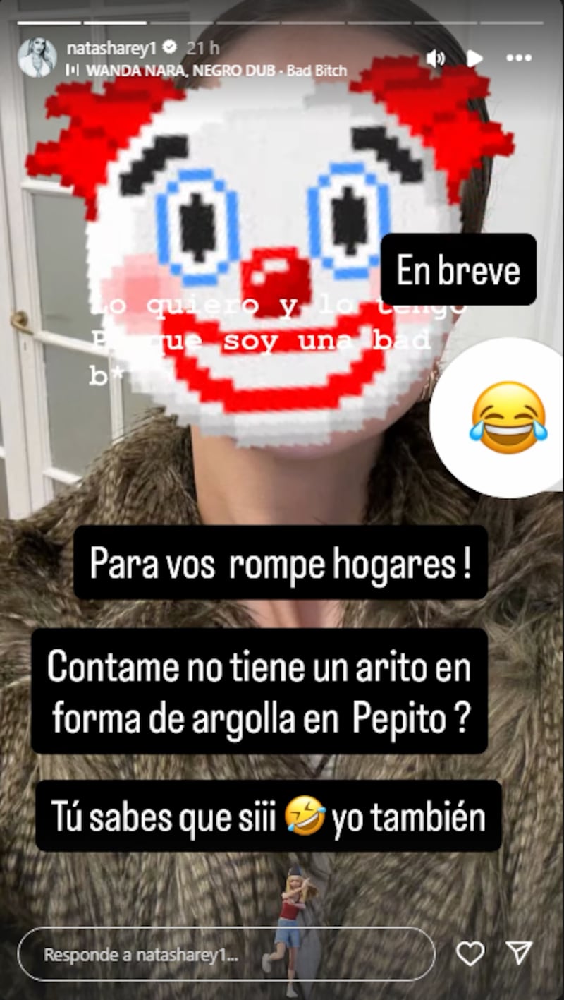 Le responde a la pareja de Mauro Icardi. (Foto: Instagram @natasharey1)