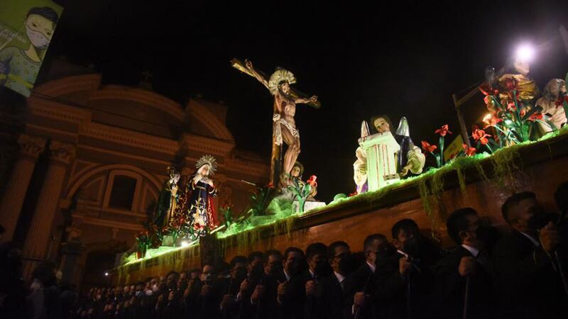 Procesión del Cristo de la Preciosa Sangre recorre el Centro Histórico