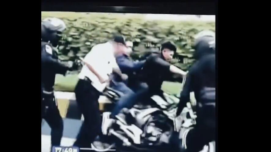 La PNC evitó que evitaran un operativo. Foto captura de pantalla.