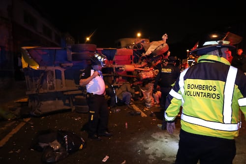 Accidente de cuatro vehículos pesados en ruta al Atlántico