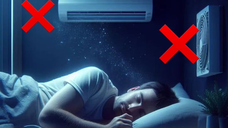 ¿Duermes con el ventilador o aire acondicionado encendido?