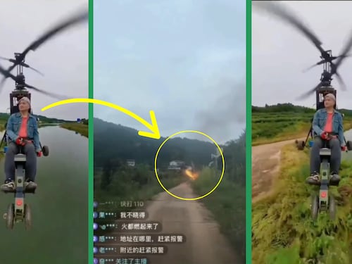 VIDEO: Influencer arma helicóptero casero, lo estrella y transmite su muerte en vivo