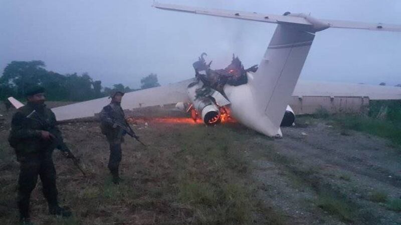 Encuentran avioneta quemada en Quiché