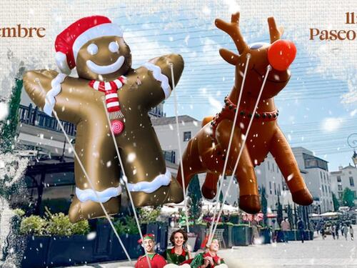 ¡Eleva la magia! Con este desfile de globos gigantes navideños