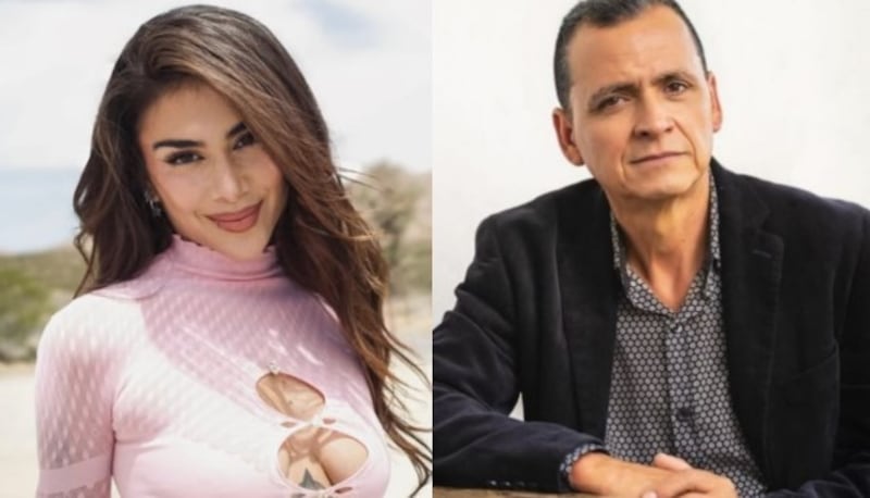 Foto de la cantante Greeicy Rendón y su padre Luis Alberto Rendón.