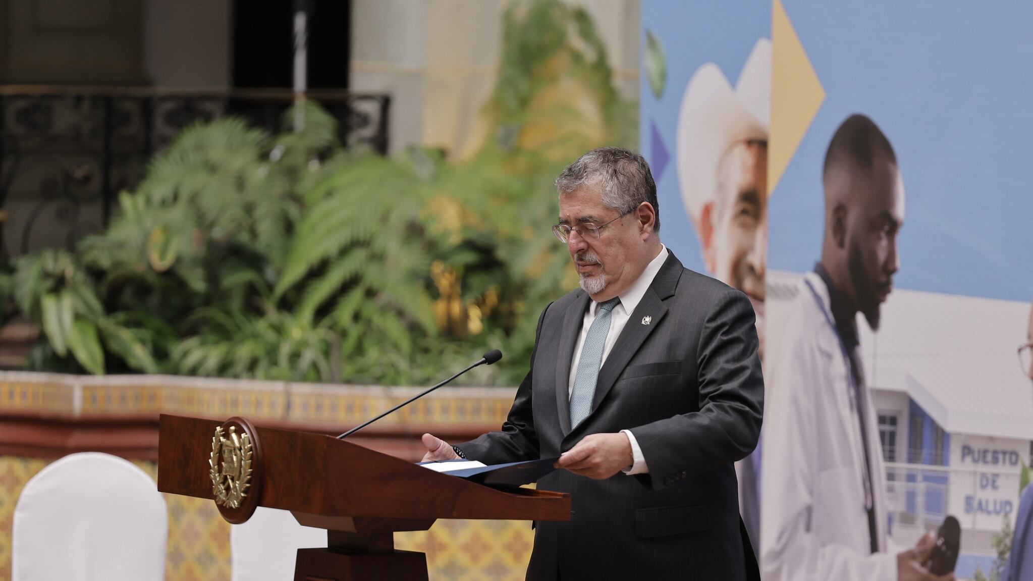 El presidente Bernardo Arévalo