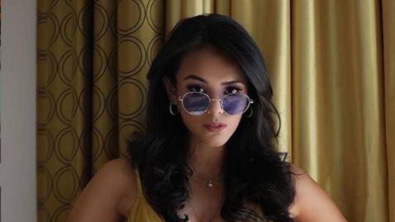 El frío le juega una mala pasada a la Miss Guatemala Virginia Argueta