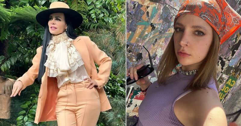 Este día podrían volver a encontrarse . Maribel Guardia e Imelda Tuñón