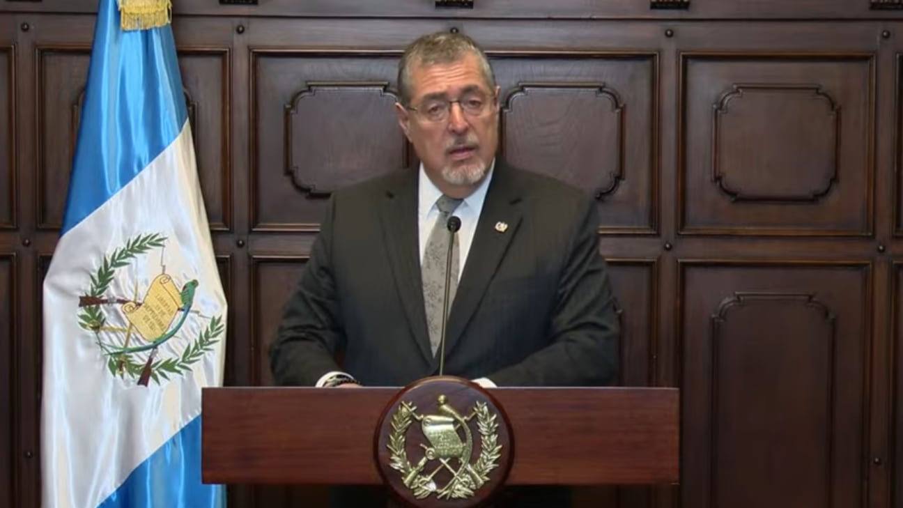 El presidente Bernardo Arévalo.