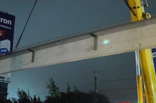 Cerrarán paso a desnivel de San José Pinula por instalación de nuevas vigas