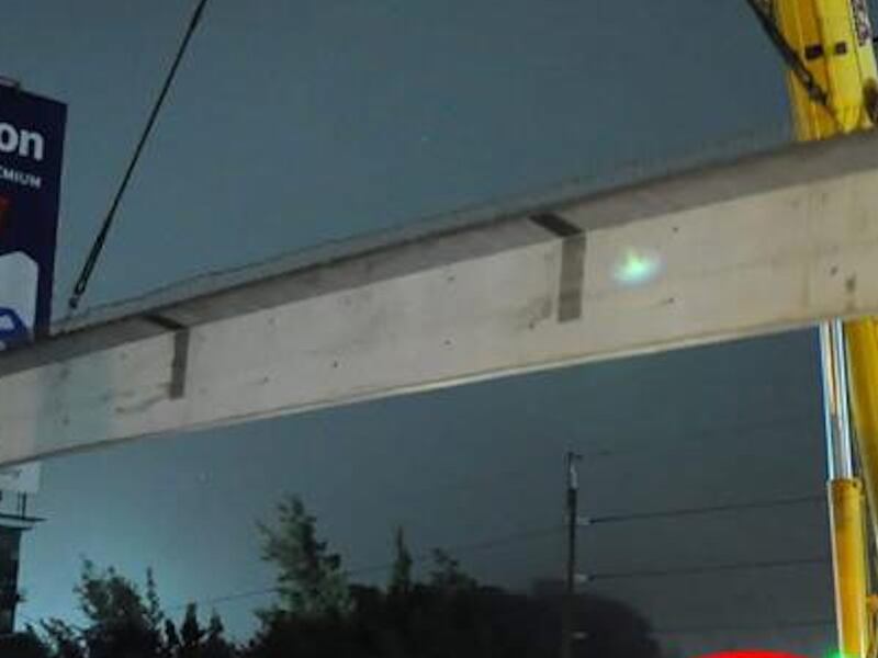 Cerrarán paso a desnivel de San José Pinula por instalación de nuevas vigas