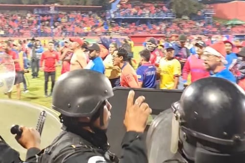 Videos. Pelea campal en la final entre Municipal y Antigua F.C.