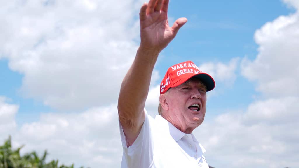 Donald Trump en el Trump National Doral Golf Club