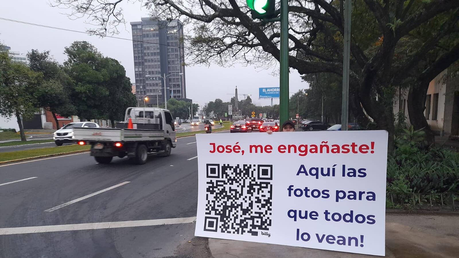 Cartel de infidelidad.