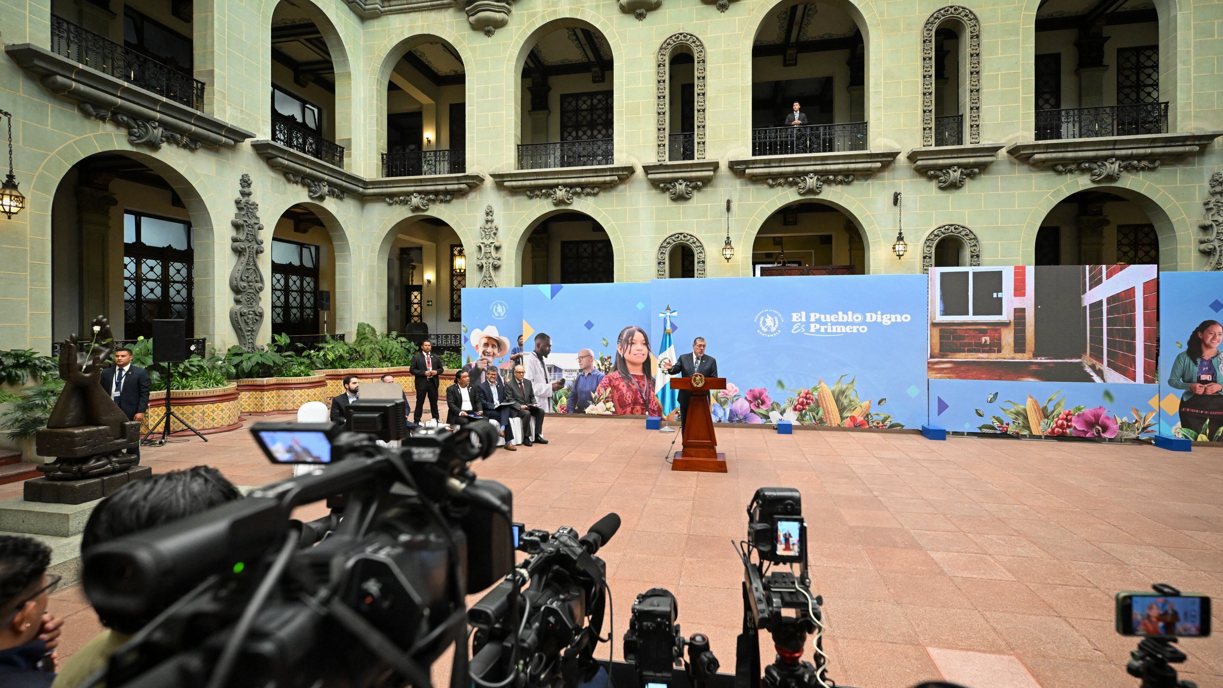 El presidente Bernardo Arévalo.