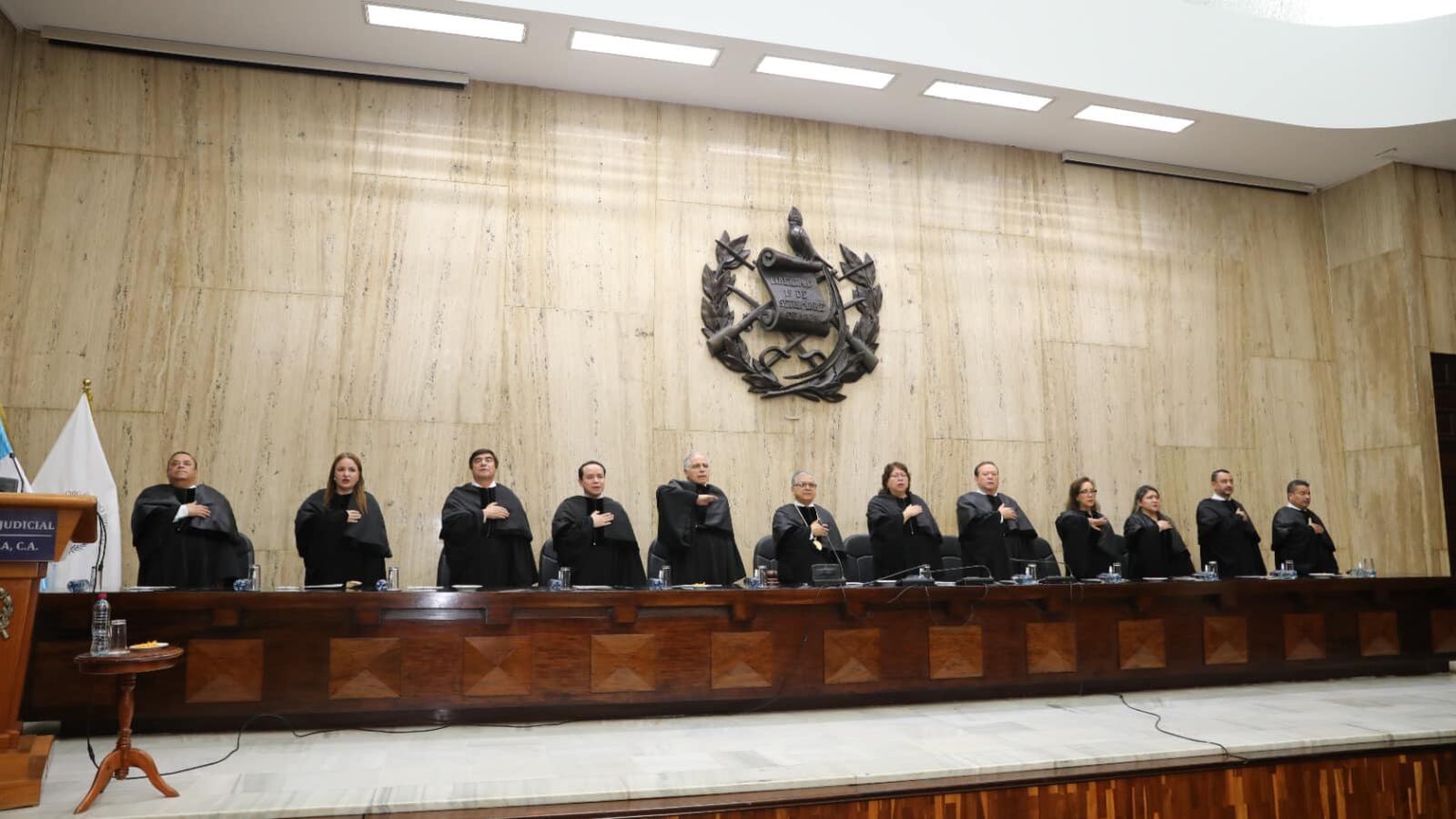 El pleno de magistrados de la CSJ. Foto OJ