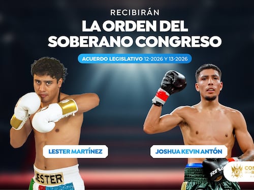 Congreso condecora a Lester Martínez y Joshua Antón por hazañas históricas en el boxeo