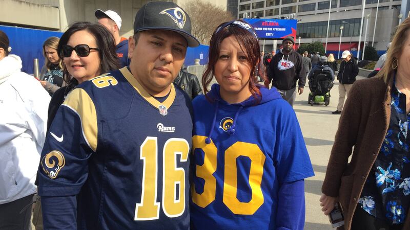 Desde Atlanta: A dos días del Super Bowl, ¿dónde están los fanáticos de los Rams de Los Ángeles?