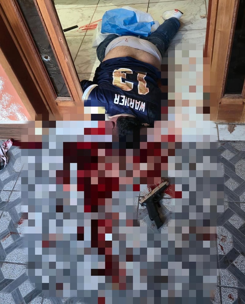 Presunto terrorista de la Mara Salvatrucha que atentó contra unidades de la PNC. Foto: PNC