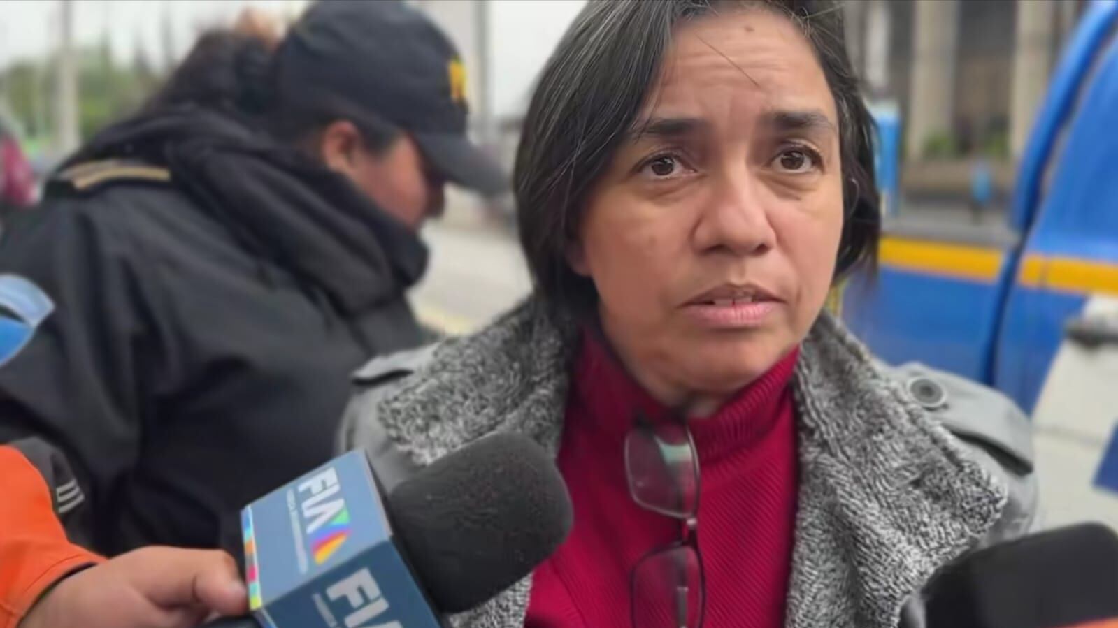 La jefa de la Unidad de Archivo del TSE, Angélica "M", fue llevada a Torre de Tribunales. Foto: Captura de pantalla Juan Víctor Castillo.