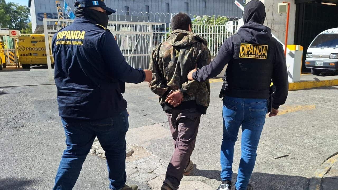 Capturan a integrante de la banda “los Crazy” mara 18. Foto: PNC