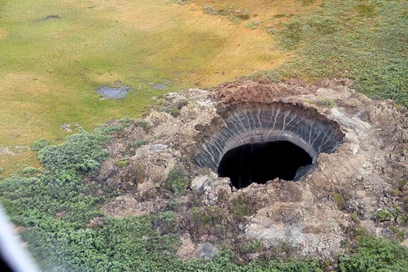 Formado en Siberia Occidental podría estar relacionado con el gas metano. (Foto: Redes sociales)