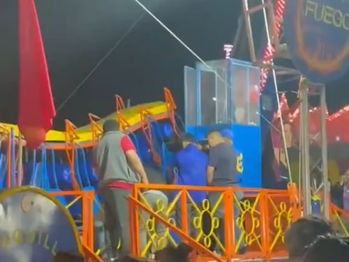 Varias personas heridas tras caída de juego mecánico en la Interfer