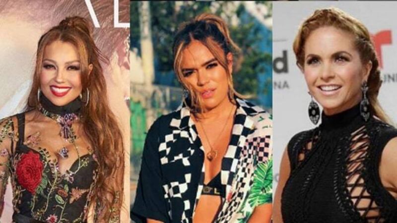 FOTO. Aseguran que Karol G le copia el estilo a Lucero y a Thalía