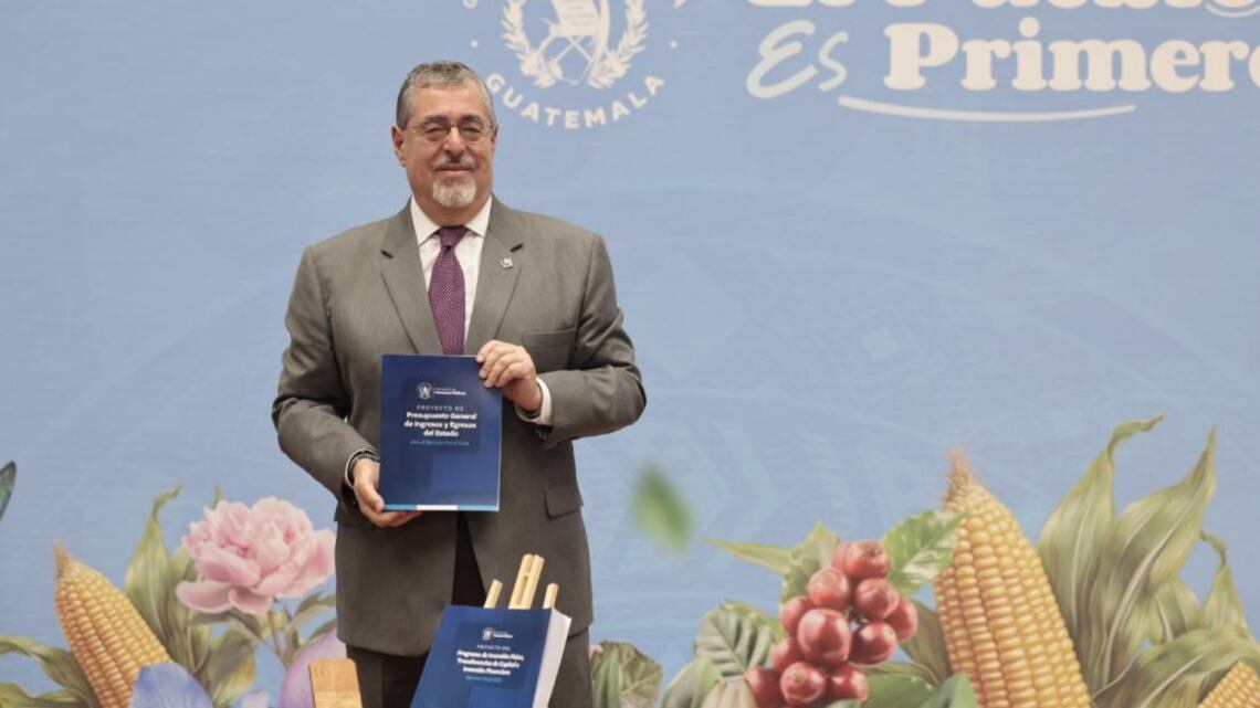 El presidente Bernardo Arévalo.