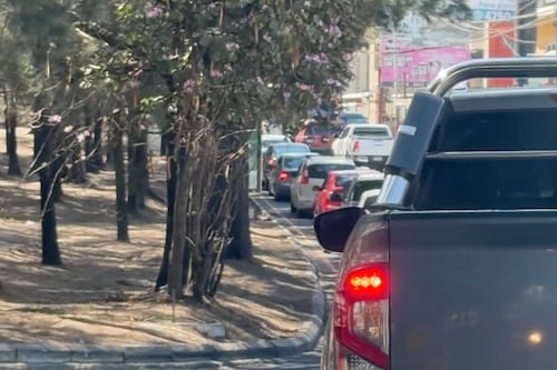 Tránsito lento en bulevar San Cristóbal hacia la Interamericana