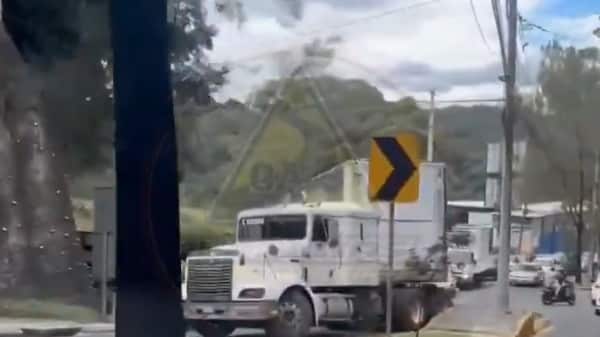 El percance ha causado tráfico lento en el sector. Foto: RRSS