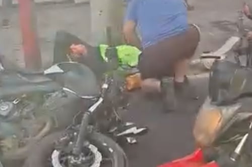 VIDEO. Hombre es arrollado en la Aguilar Batres este domingo