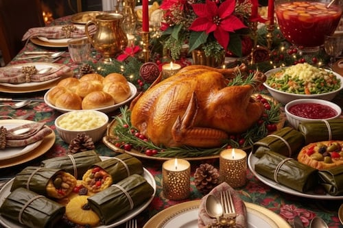 ¿Tamales o pavo? : los alimentos que acompañan las mesas de los guatemaltecos en Nochebuena