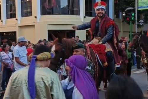 VIDEO. El “Rey Mago” que llamó la atención en la Sexta