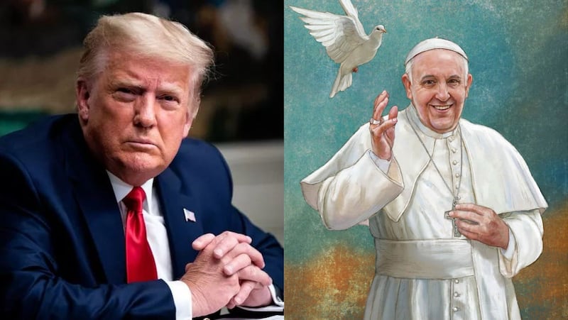 Donald Trump lo hizo otra vez: publicó una imagen creada por IA donde aparece como el Papa.