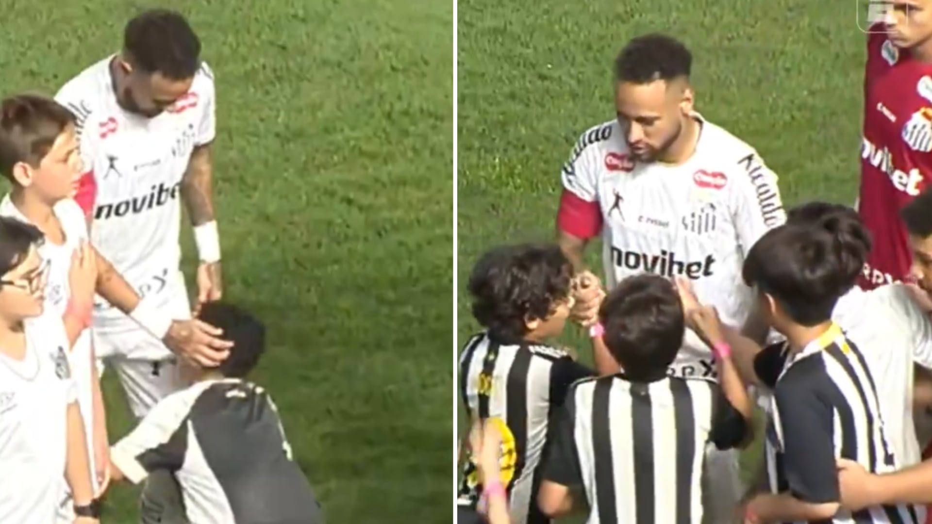 Niño expresa admiración a Neymar con emotivo gesto