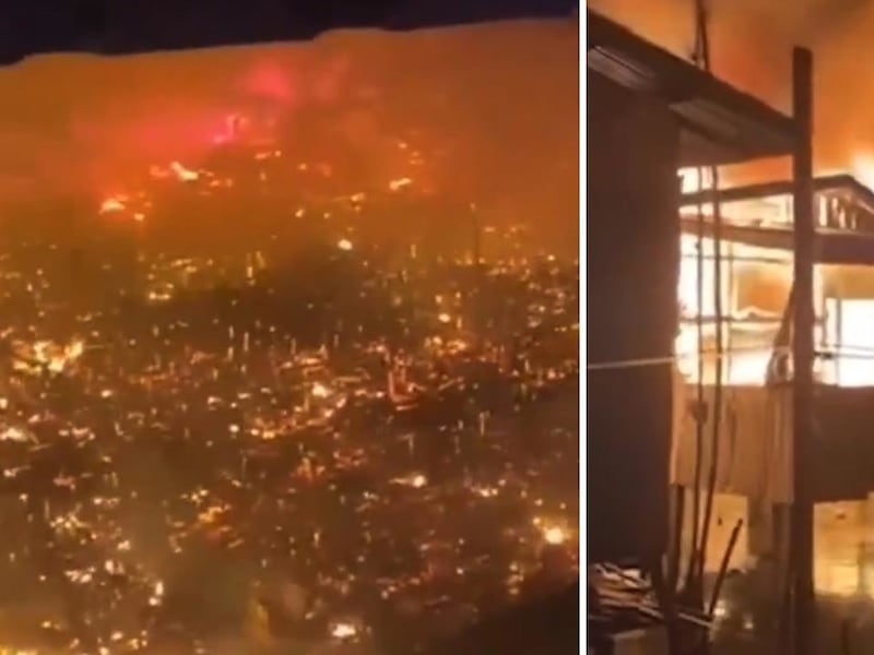 Los aterradores videos del infernal incendio que azota Malasia