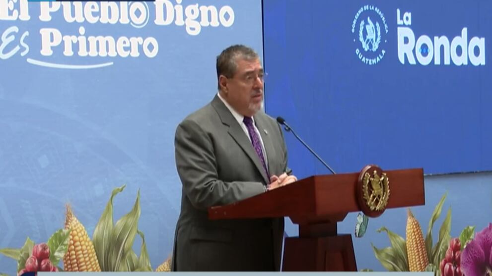 El presidente Bernardo Arévalo