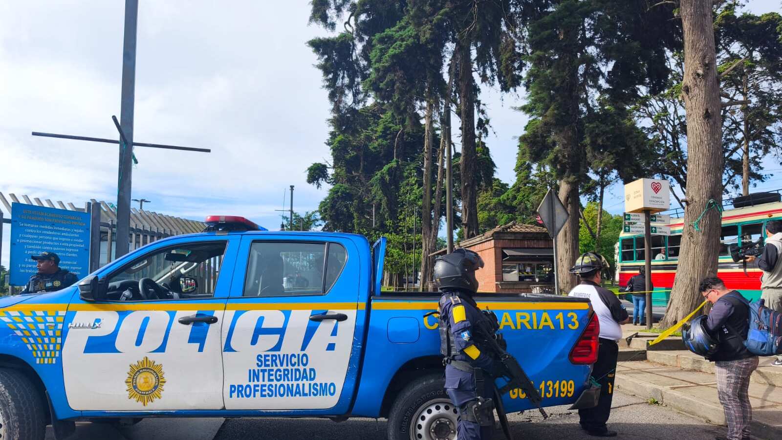 Fallece un ayudante de bus. (Foto: Mónica Duarte)