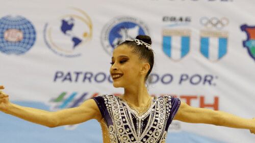 Daniella González, brilla en Río de Janeiro para el Campeonato Mundial de Gimnasia Rítmica 2025. Foto: CDAG.