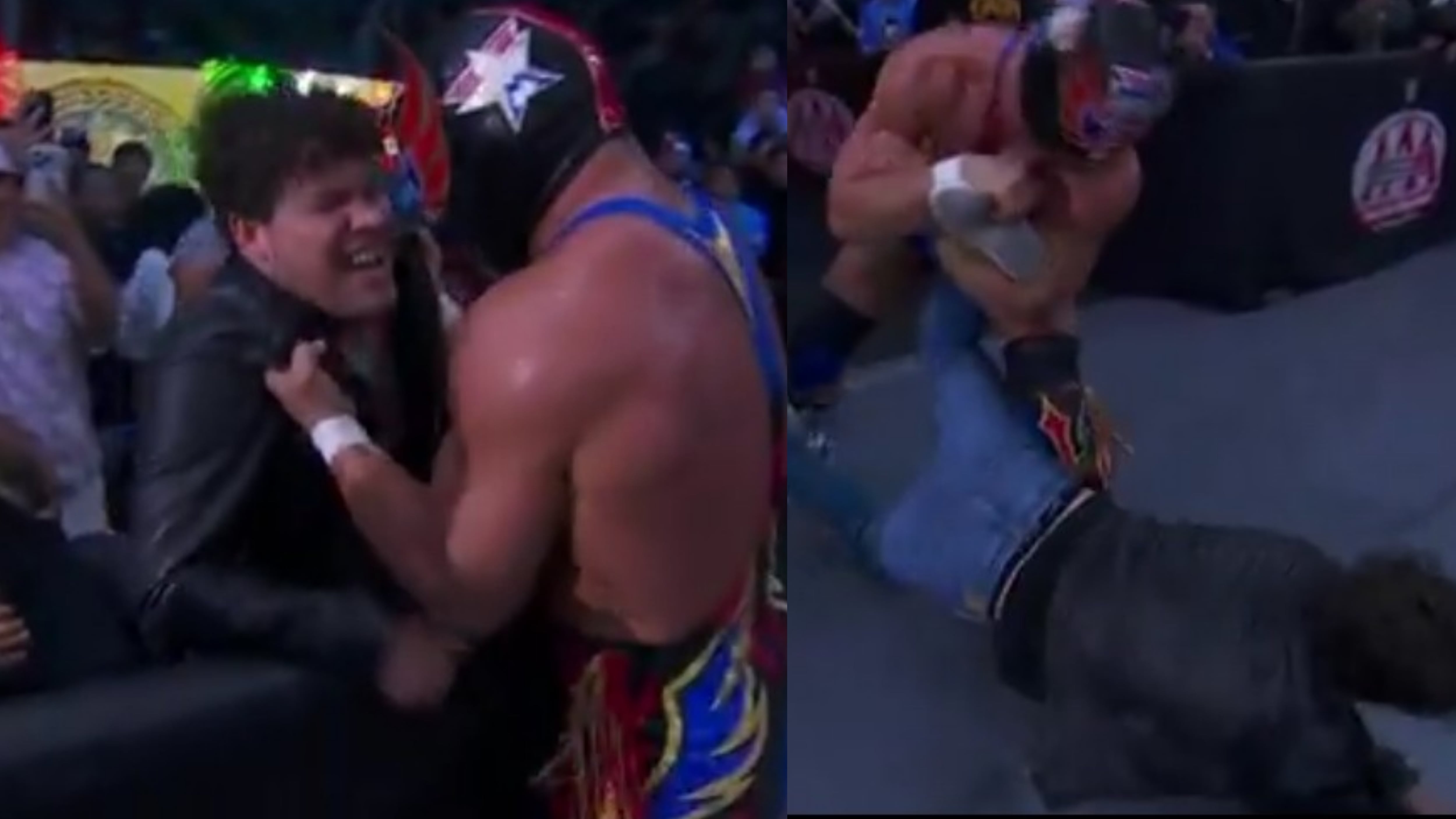 Luchador agredió a standupero.