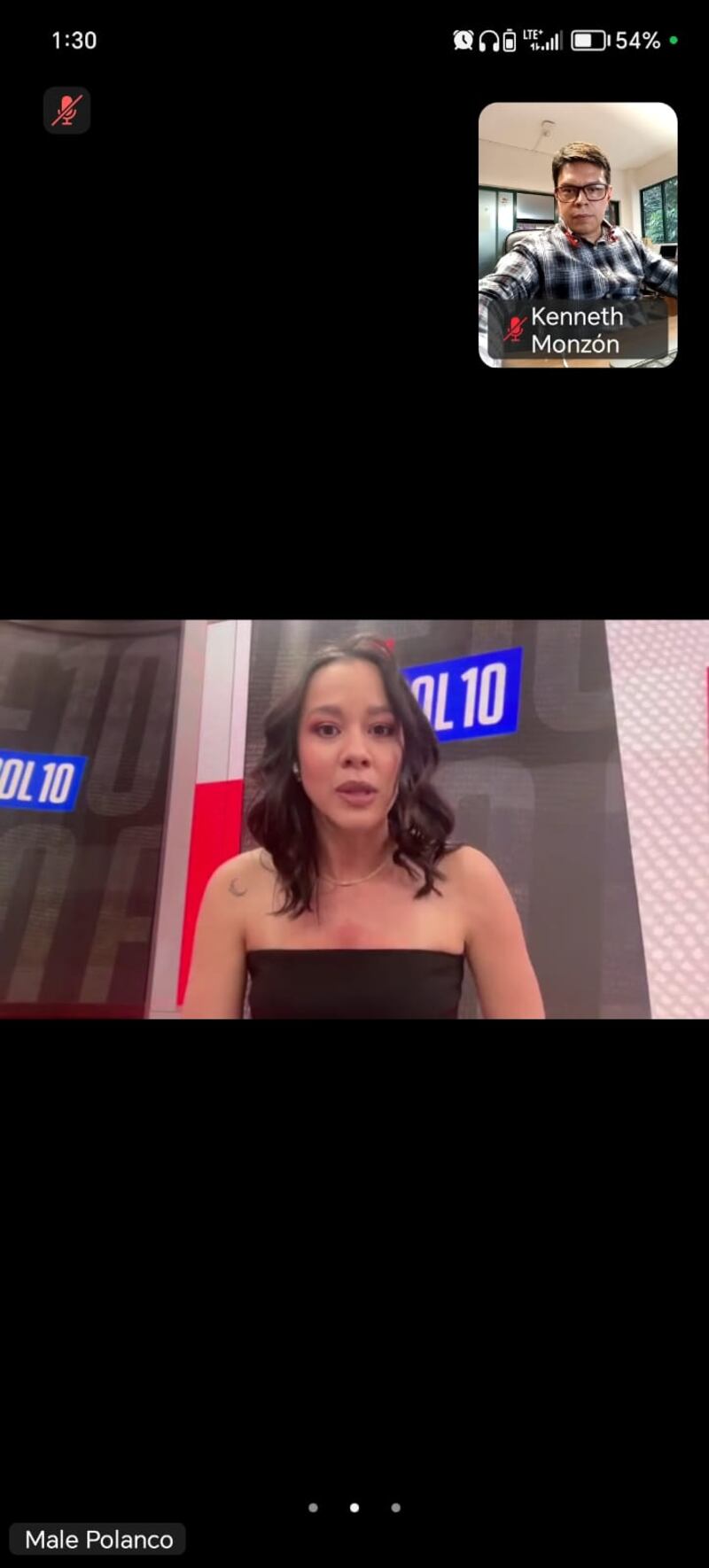 Periodistas de la región durante la charla con los presentadores de ESPN por la Copa Oro.