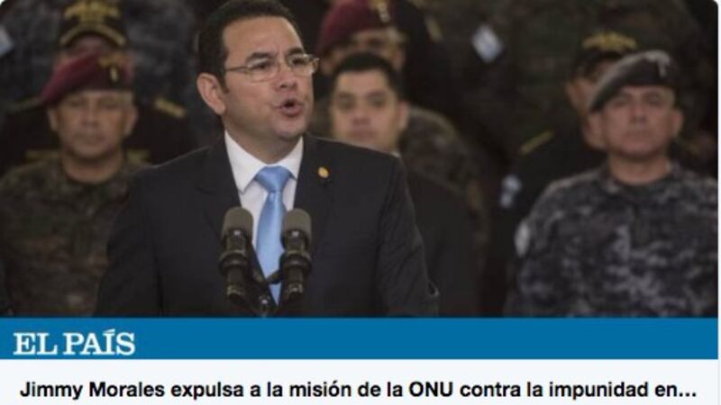 La prensa internacional reacciona ante la no renovación del mandato de la CICIG