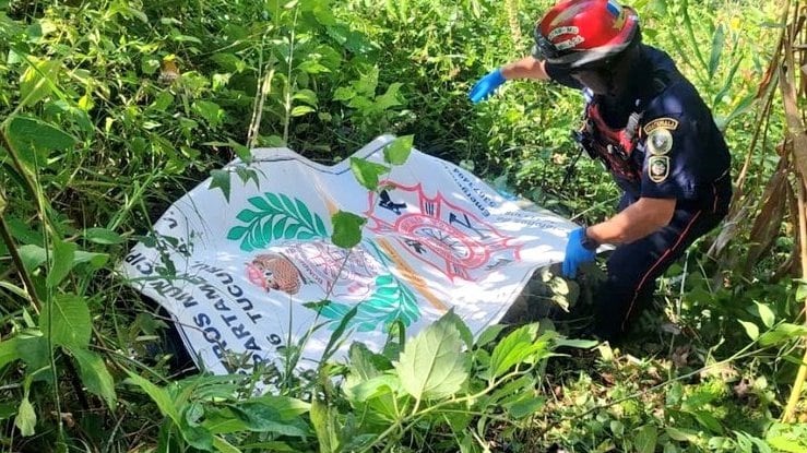 Localizan cadáver de adolescente. Foto: Bomberos Departamentales