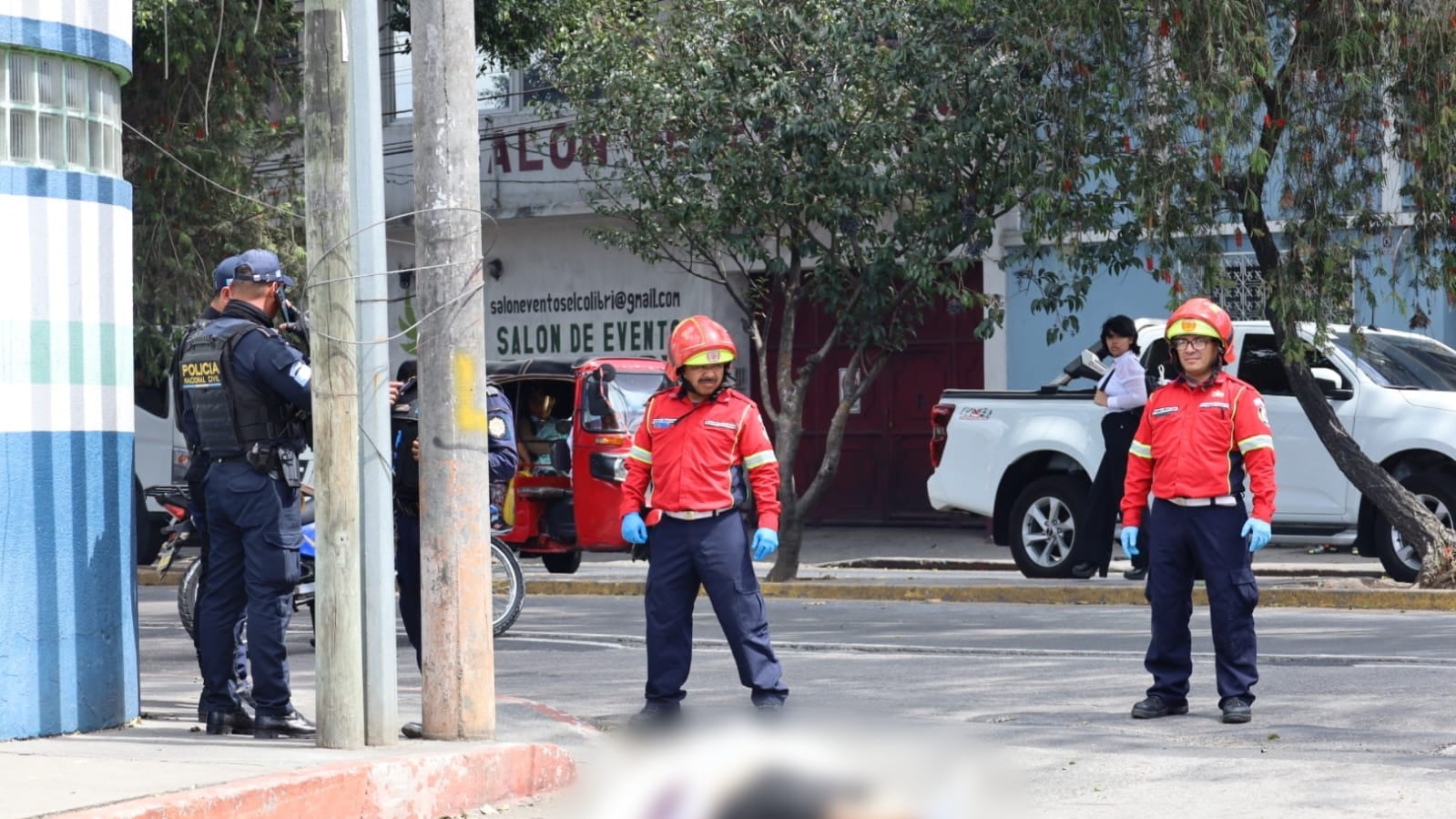 Ataque armado en zona 6. Foto: CBM