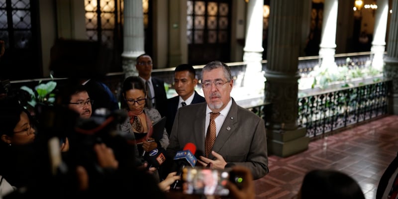 El presidente Bernardo Arévalo.