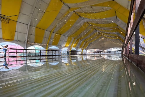 Anuncian inauguración de pista de hielo en Santa Catarina Pinula