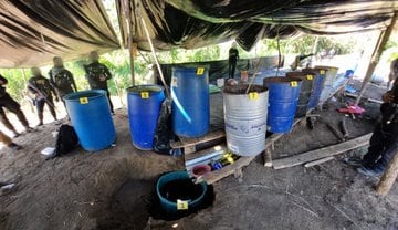 Encuentran un narcolaboratorio en Izabal 