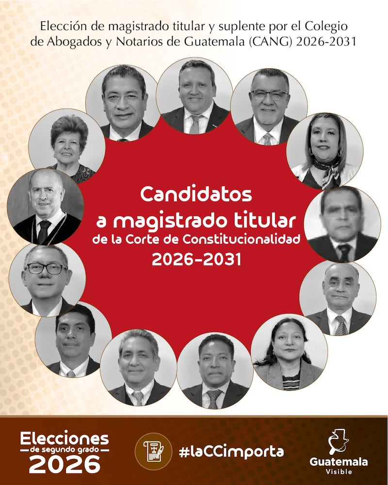 Candidatos a la CC por el CANG.