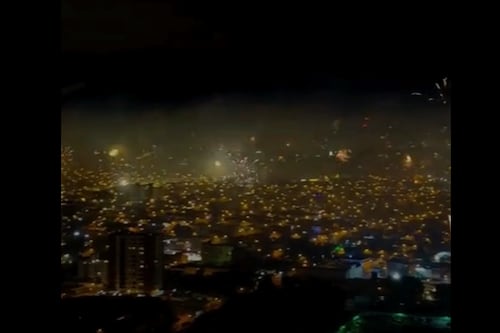 VIDEO. Así se vio Año Nuevo desde el edificio más alto de la ciudad de Guatemala